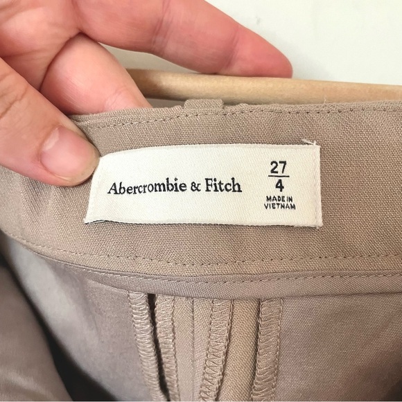 Abercrombie & Fitch Tan Sloane Wide Leg Pants - Picture 6 of 8
